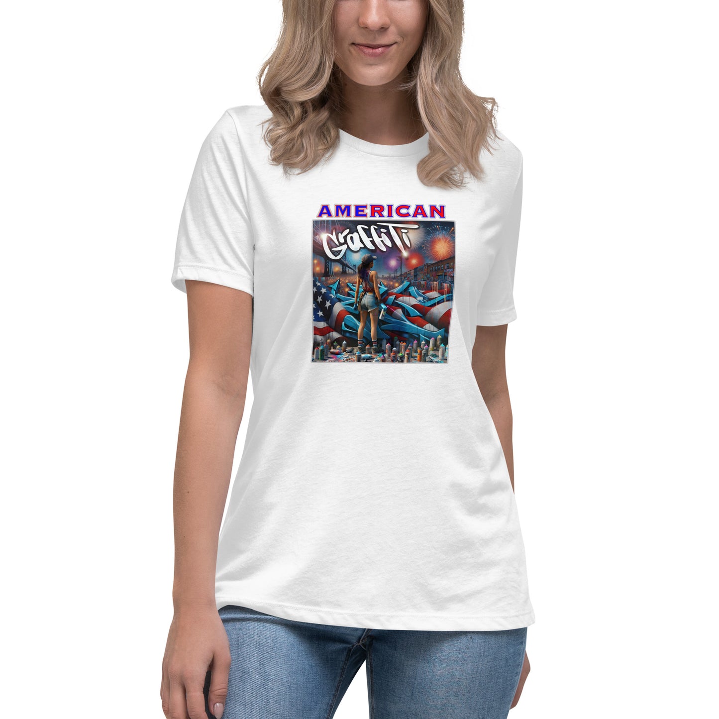 Graffytees American Graffiti Women's Relaxed T-Shirt