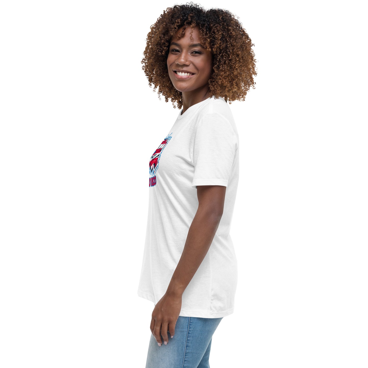 Graffytees Puerto Rico Graffiti flag Women's Relaxed T-Shirt