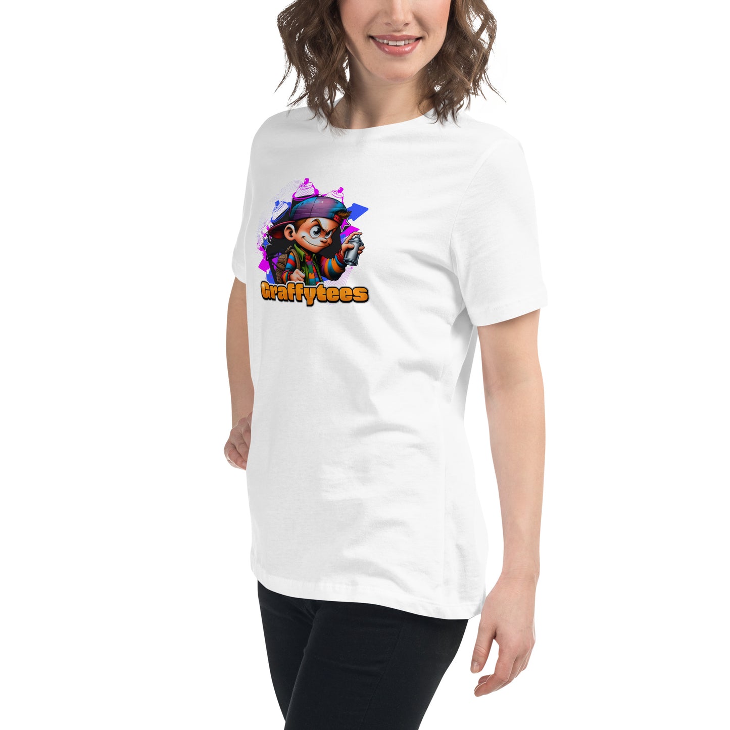 Graffytees Graffiti Vandal design Women's Relaxed T-Shirt