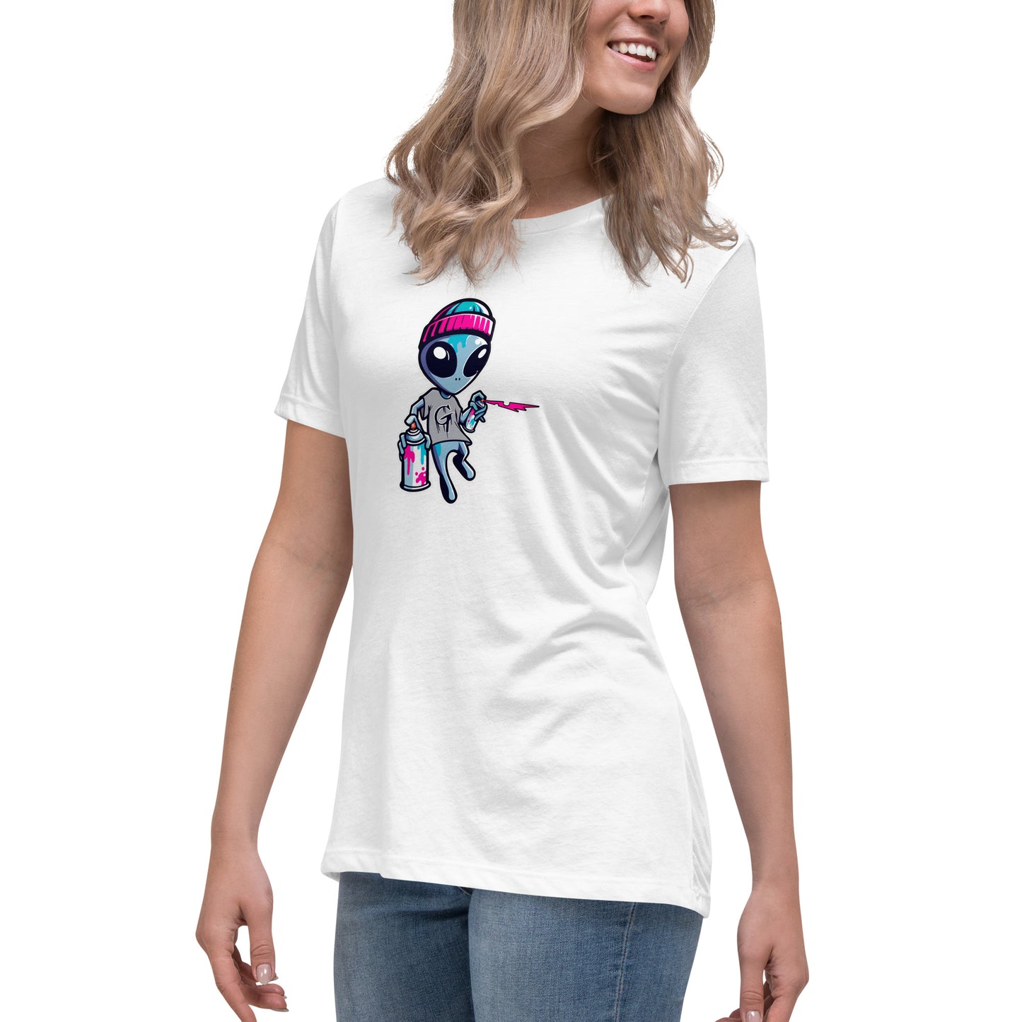 GraffyTees Artful Alienz Mascot Women's Relaxed T-Shirt