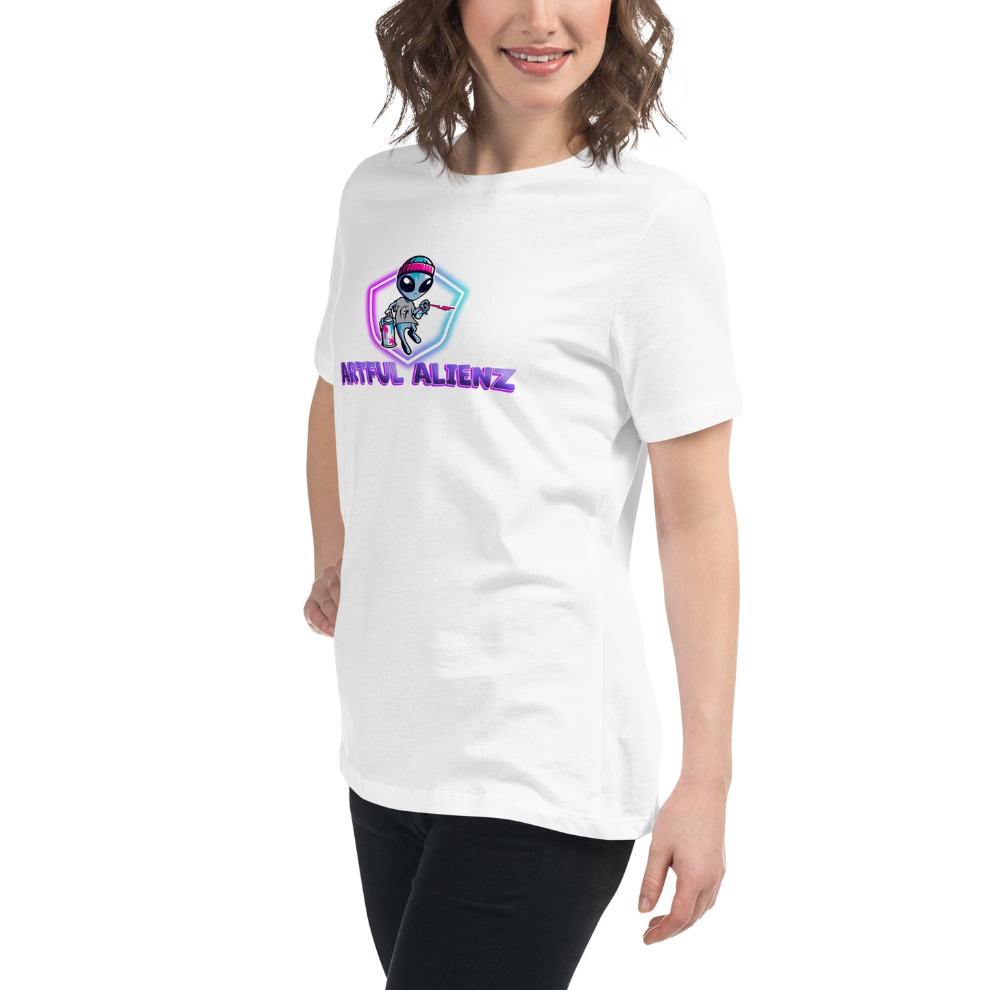 Artful Alienz logo Women's Relaxed T-Shirt