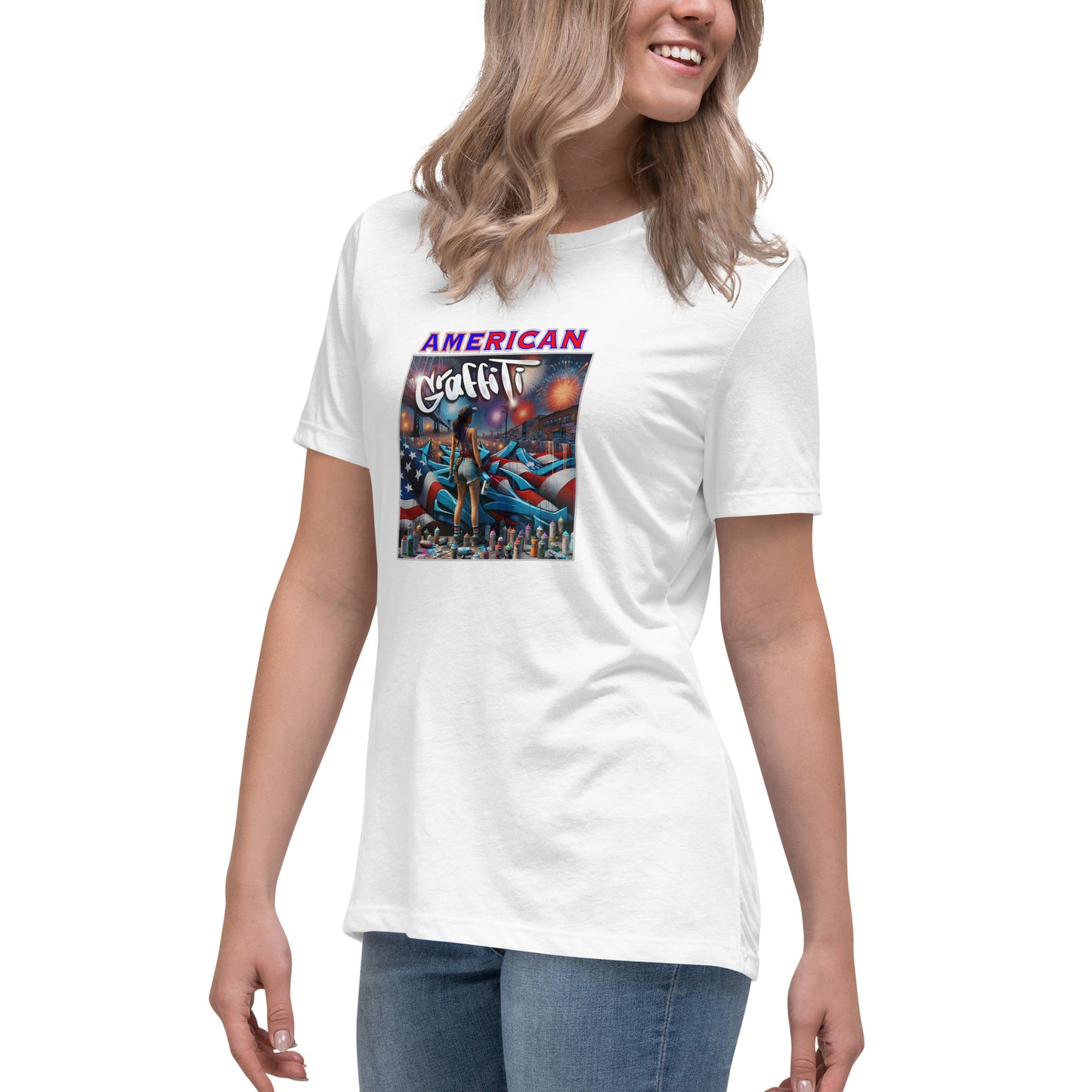 Graffytees American Graffiti Women's Relaxed T-Shirt