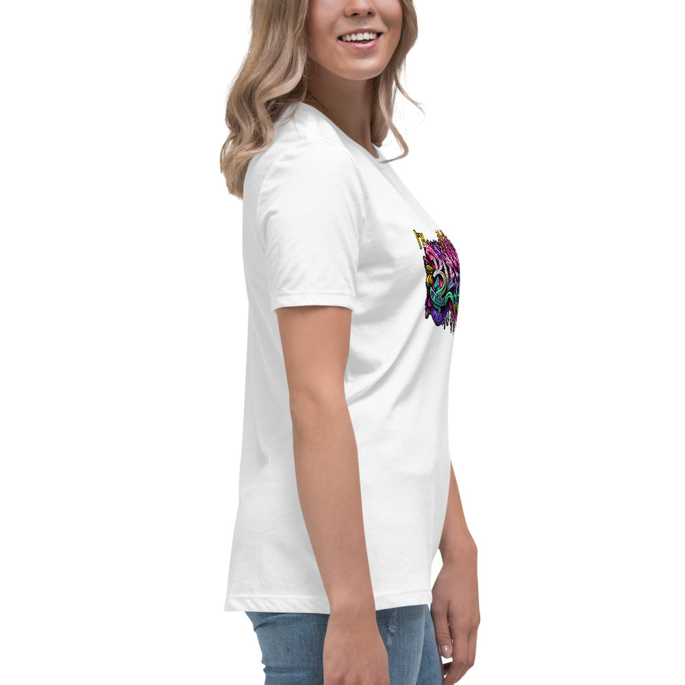 Graffytees Blessed Graffiti design Women's Relaxed T-Shirt