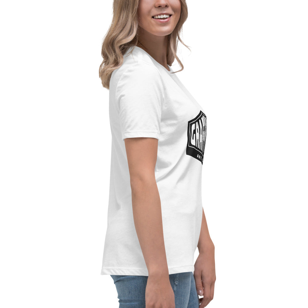 Graffytees black diamond design Women's Relaxed T-Shirt