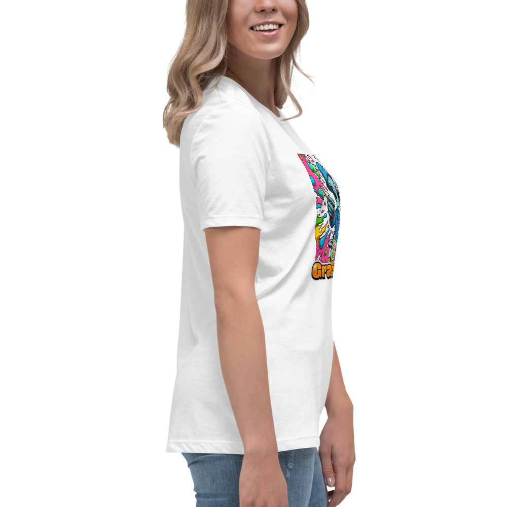 GraffyTees Alien Painter W bucket hat Women's Relaxed T-Shirt