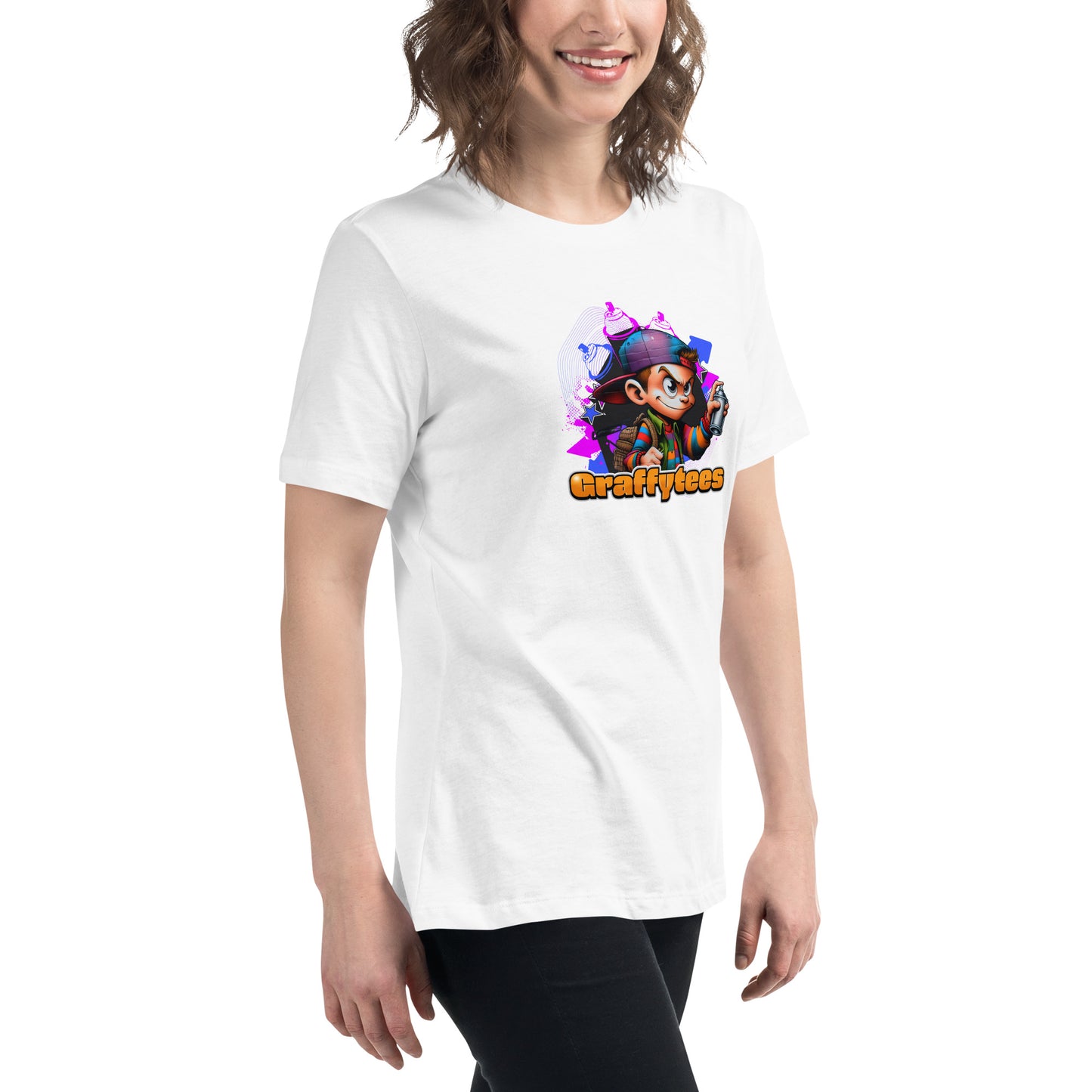 Graffytees Graffiti Vandal design Women's Relaxed T-Shirt