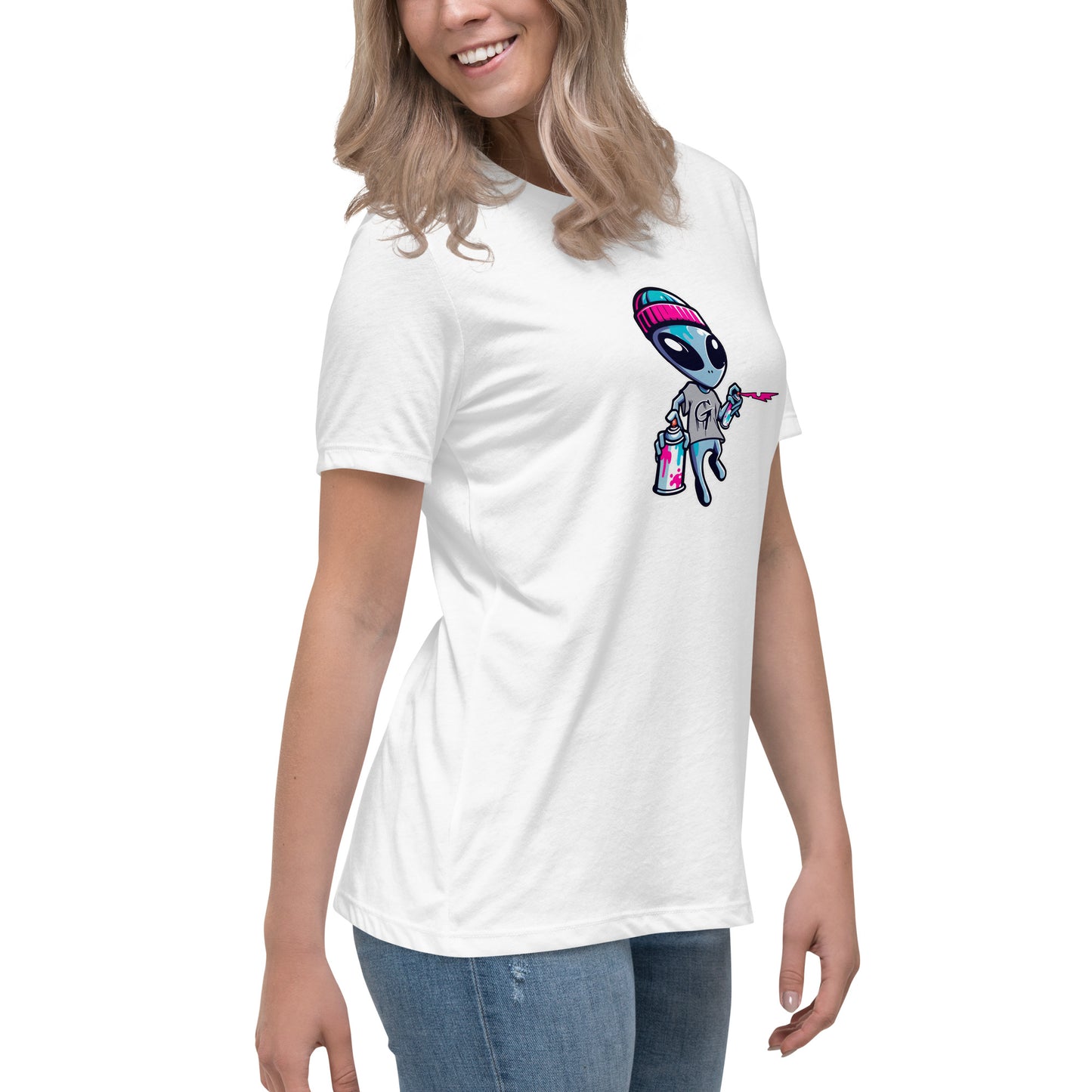 GraffyTees Artful Alienz Mascot Women's Relaxed T-Shirt