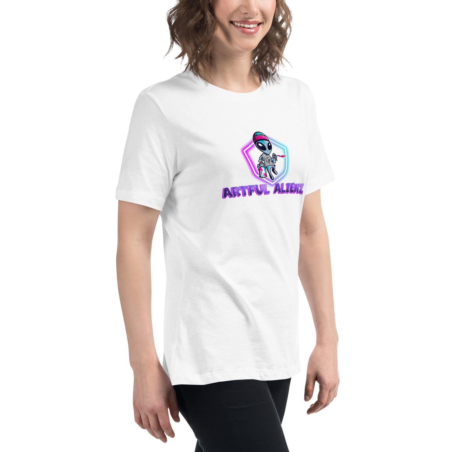 Artful Alienz logo Women's Relaxed T-Shirt