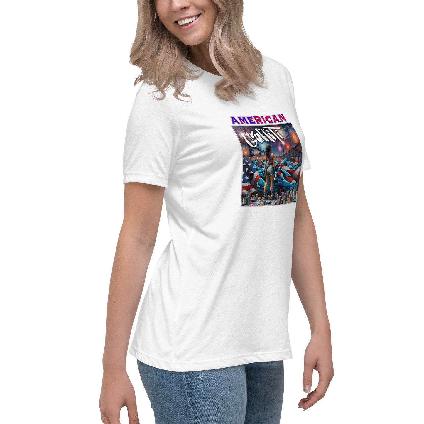 Graffytees American Graffiti Women's Relaxed T-Shirt