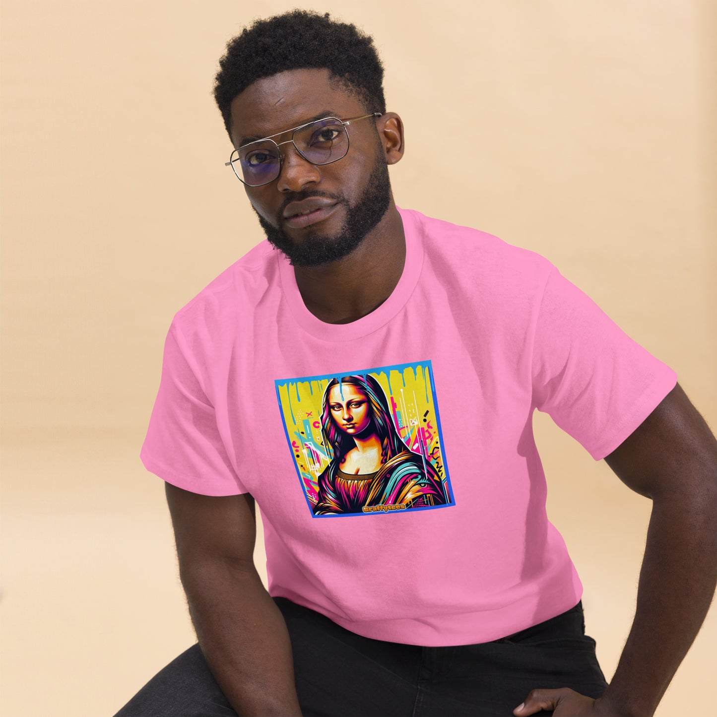 graffiti Mona Lisette Men's classic tee
