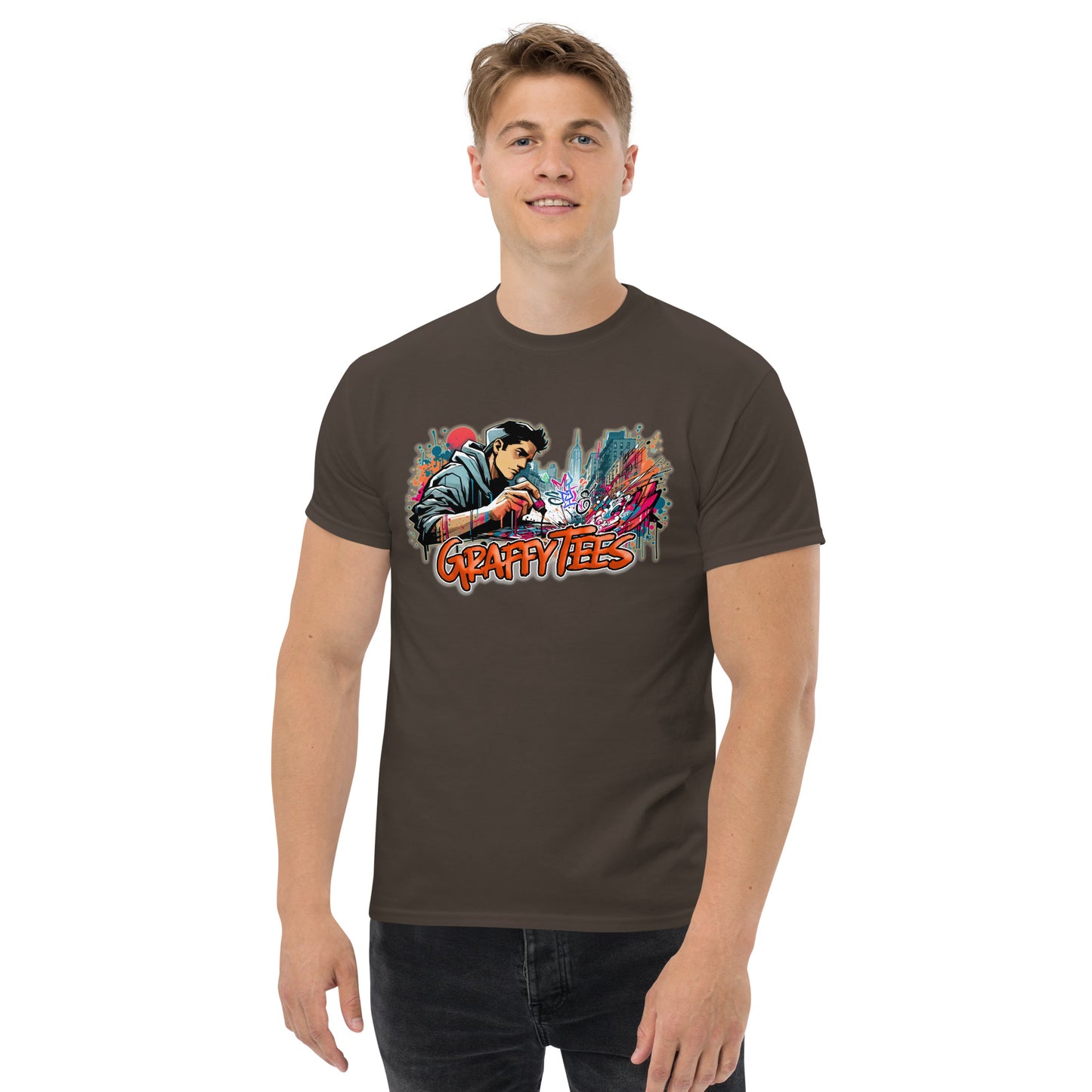Graffytees writer vandal with pilot marker Men's classic tee