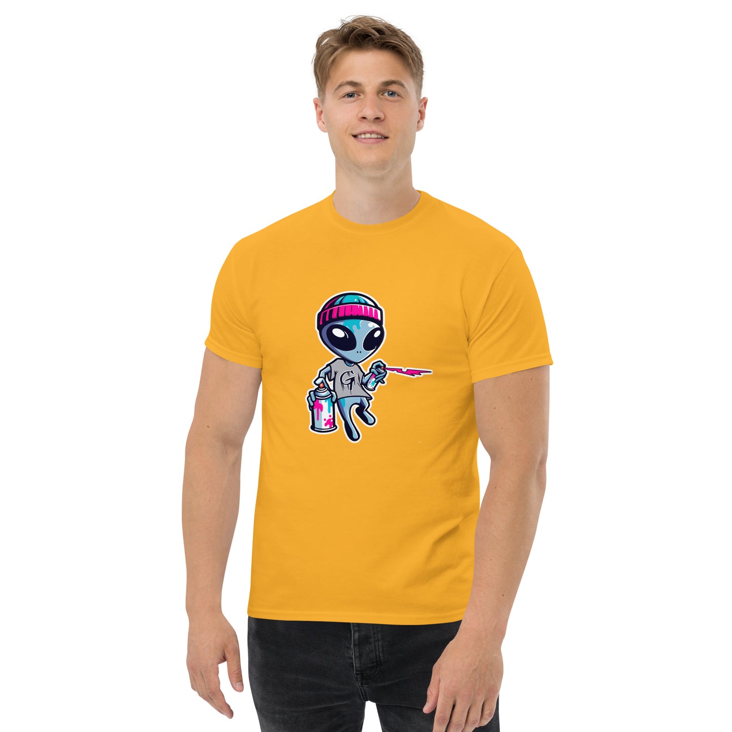 GraffyTees Artful Aliens Mascot Men's classic tee