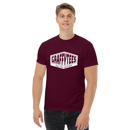 Graffytees Diamond box logo white Men's classic tee