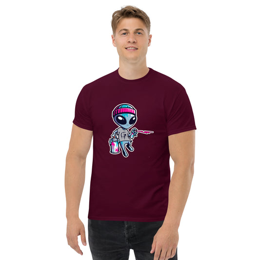GraffyTees Artful Aliens Mascot Men's classic tee