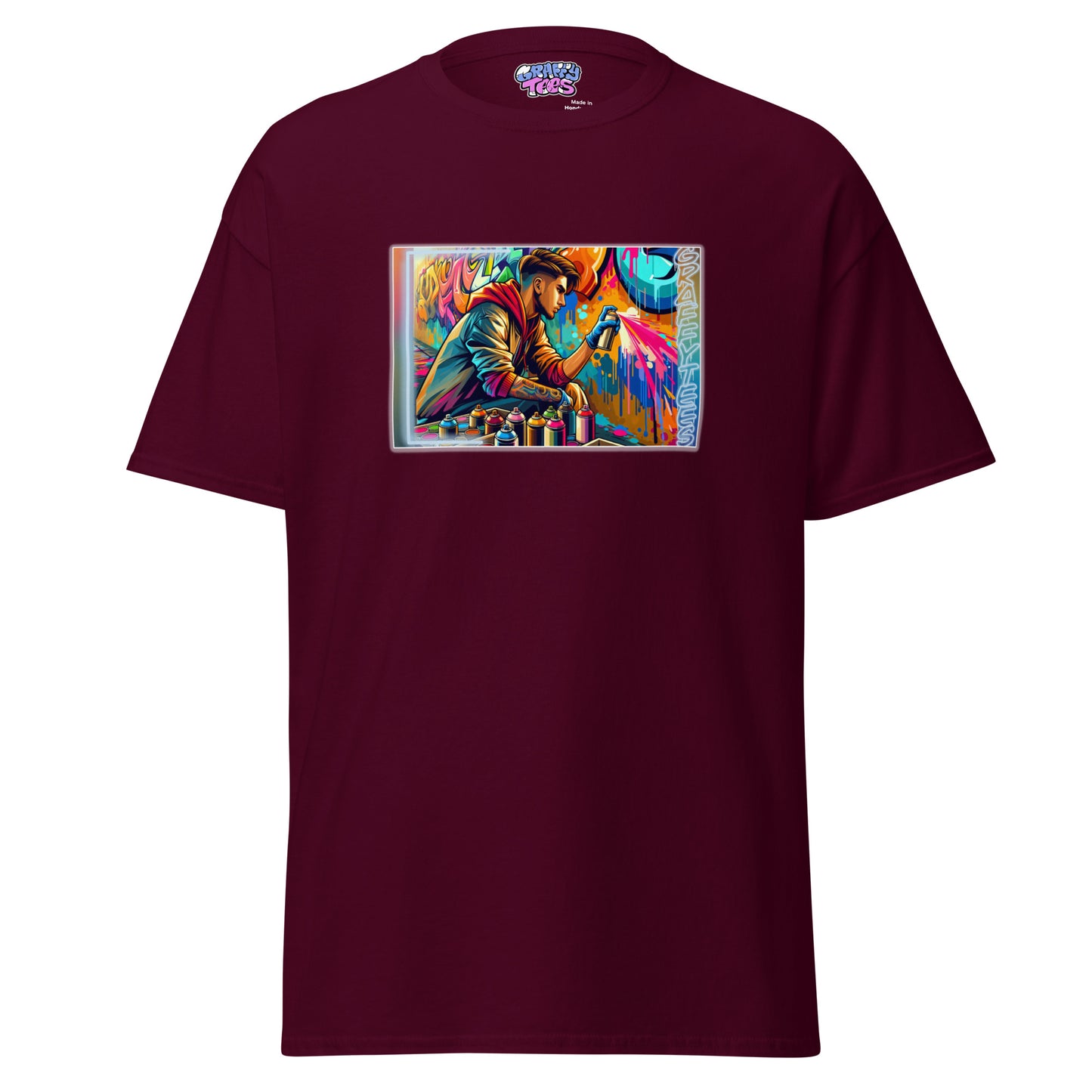 GraffiTees Vandal creating a mural Men's classic tee
