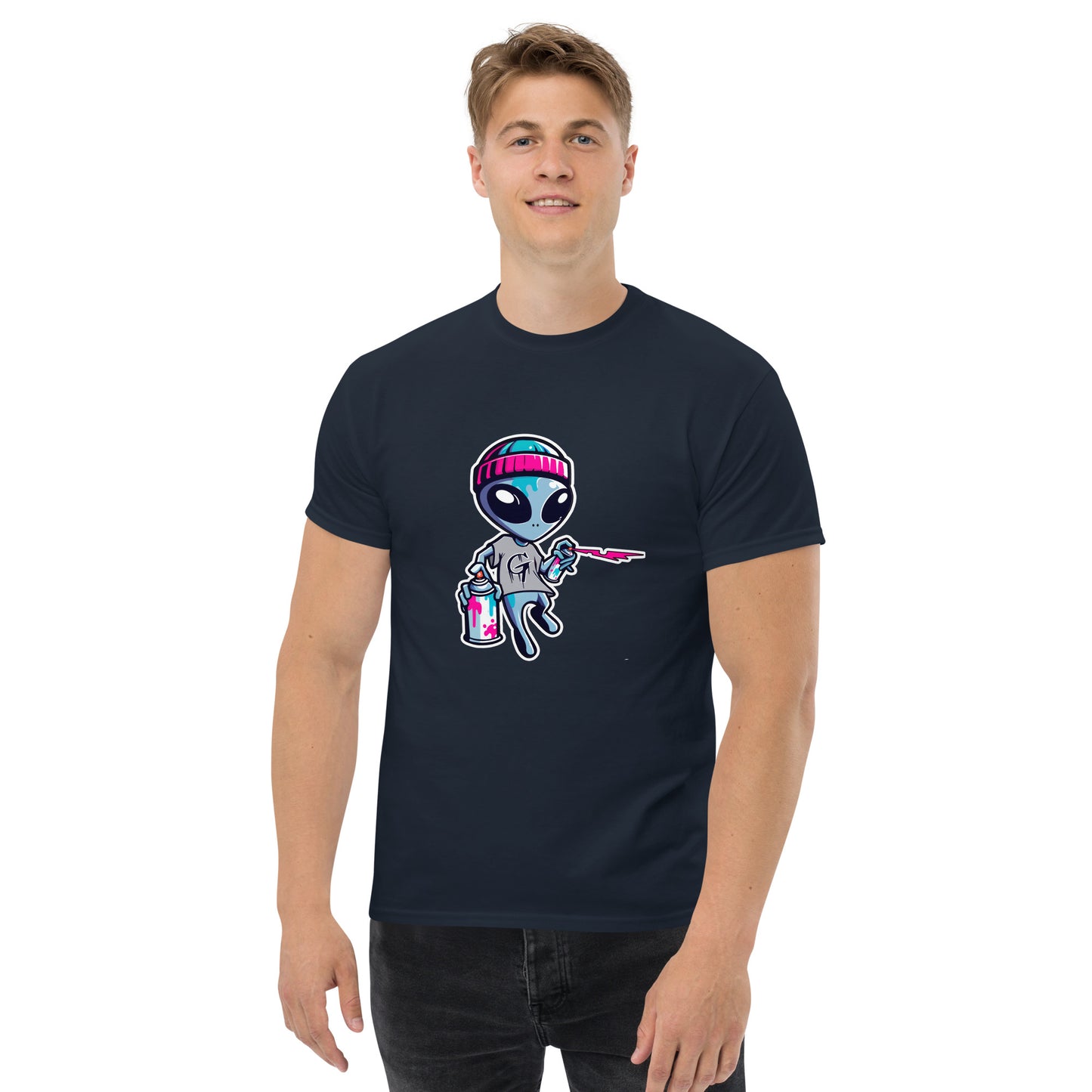 GraffyTees Artful Aliens Mascot Men's classic tee