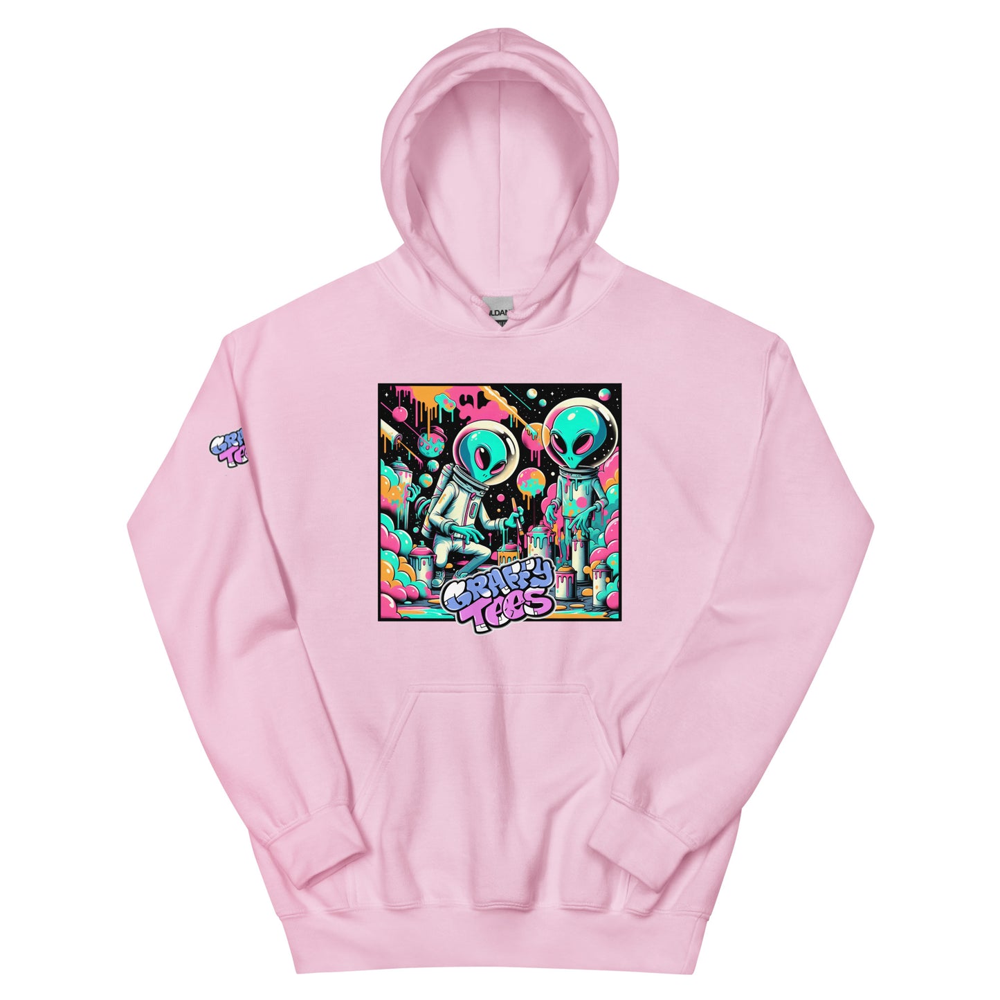 GraffyTees Aliens Painting Unisex Hoodie