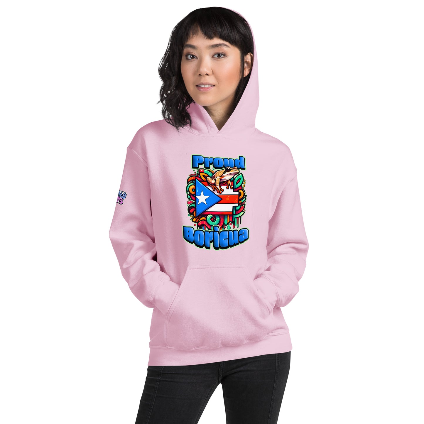 Graffytees Proud Boricua Unisex Hoodie