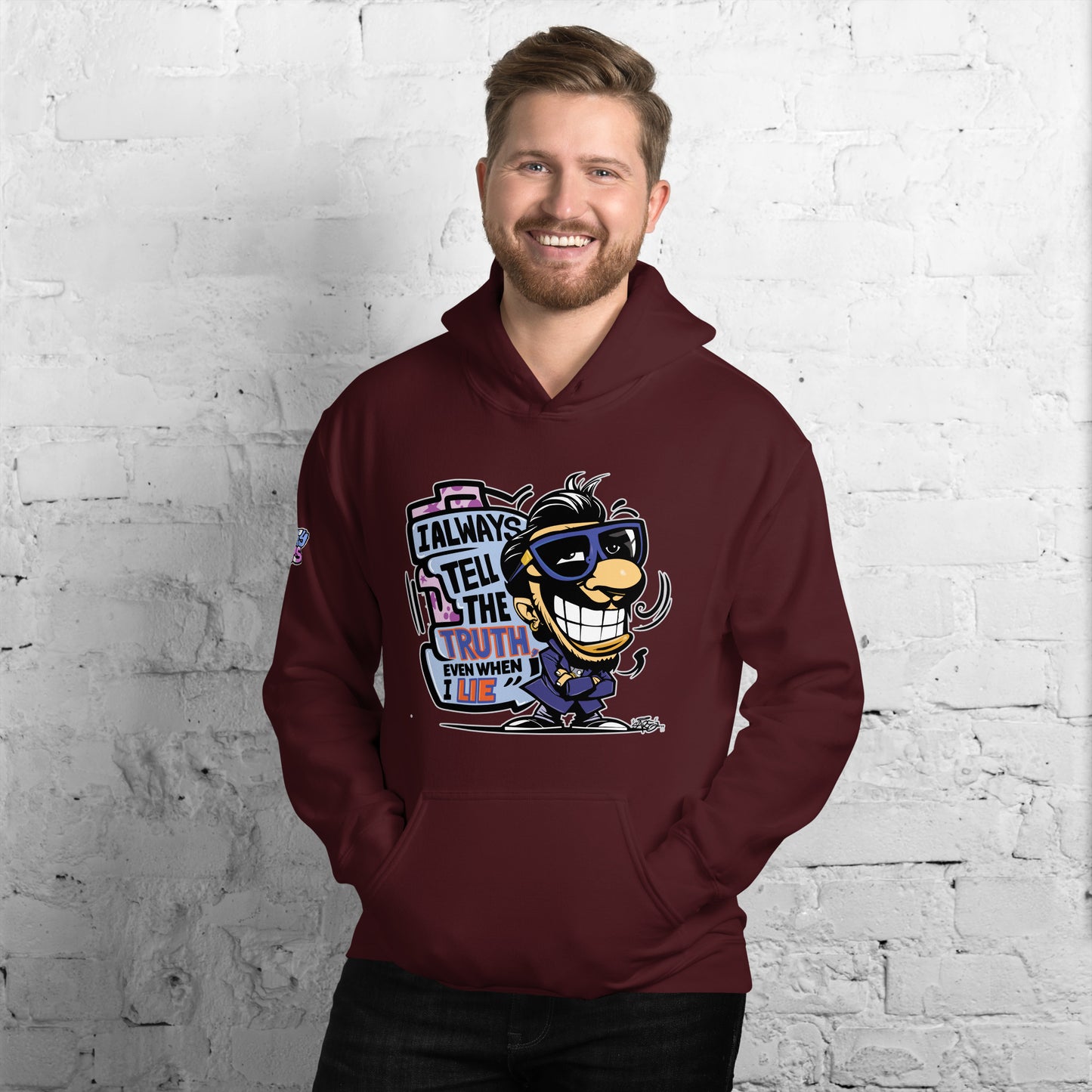 Graffytees truth and lies Unisex Hoodie