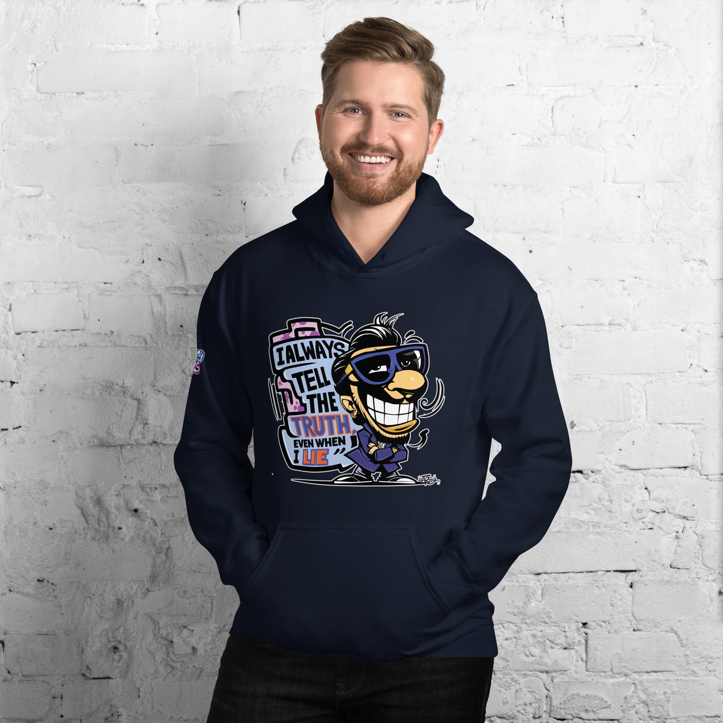 Graffytees truth and lies Unisex Hoodie