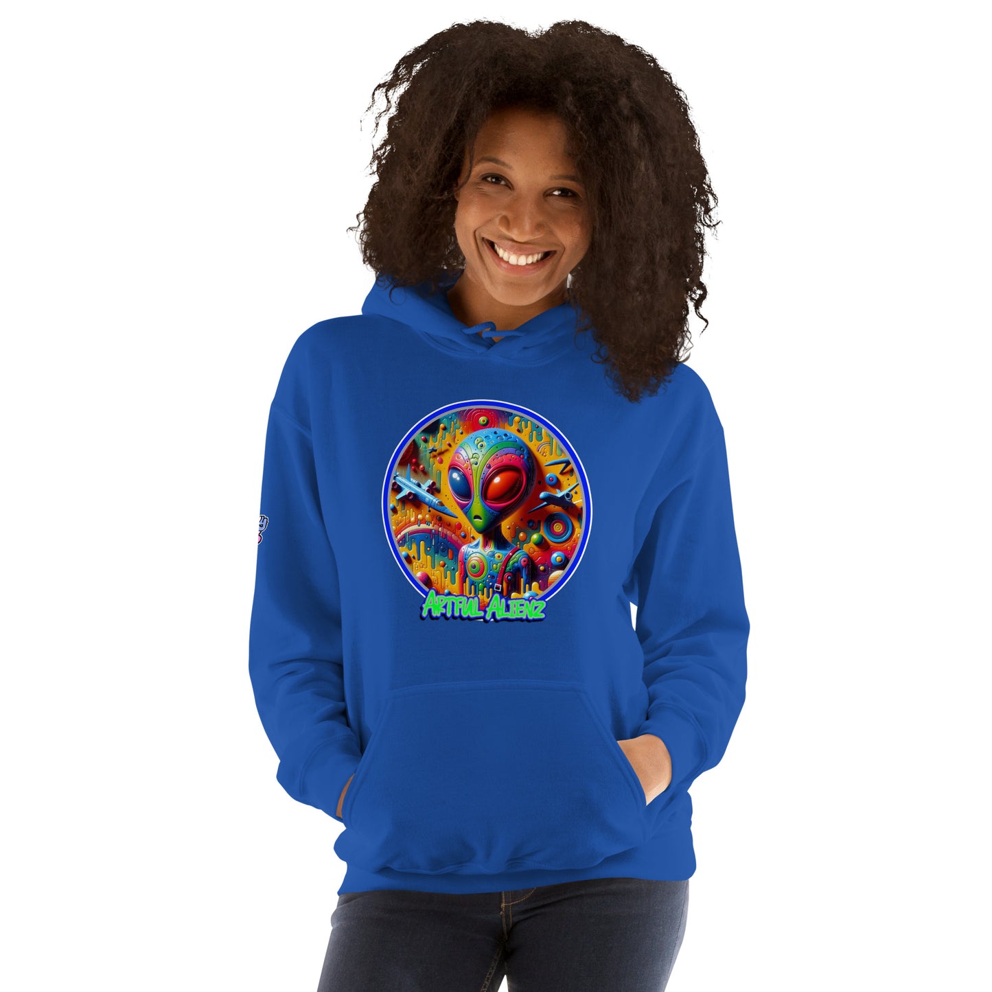 Graffiti Artful Alienz Unisex Hoodie