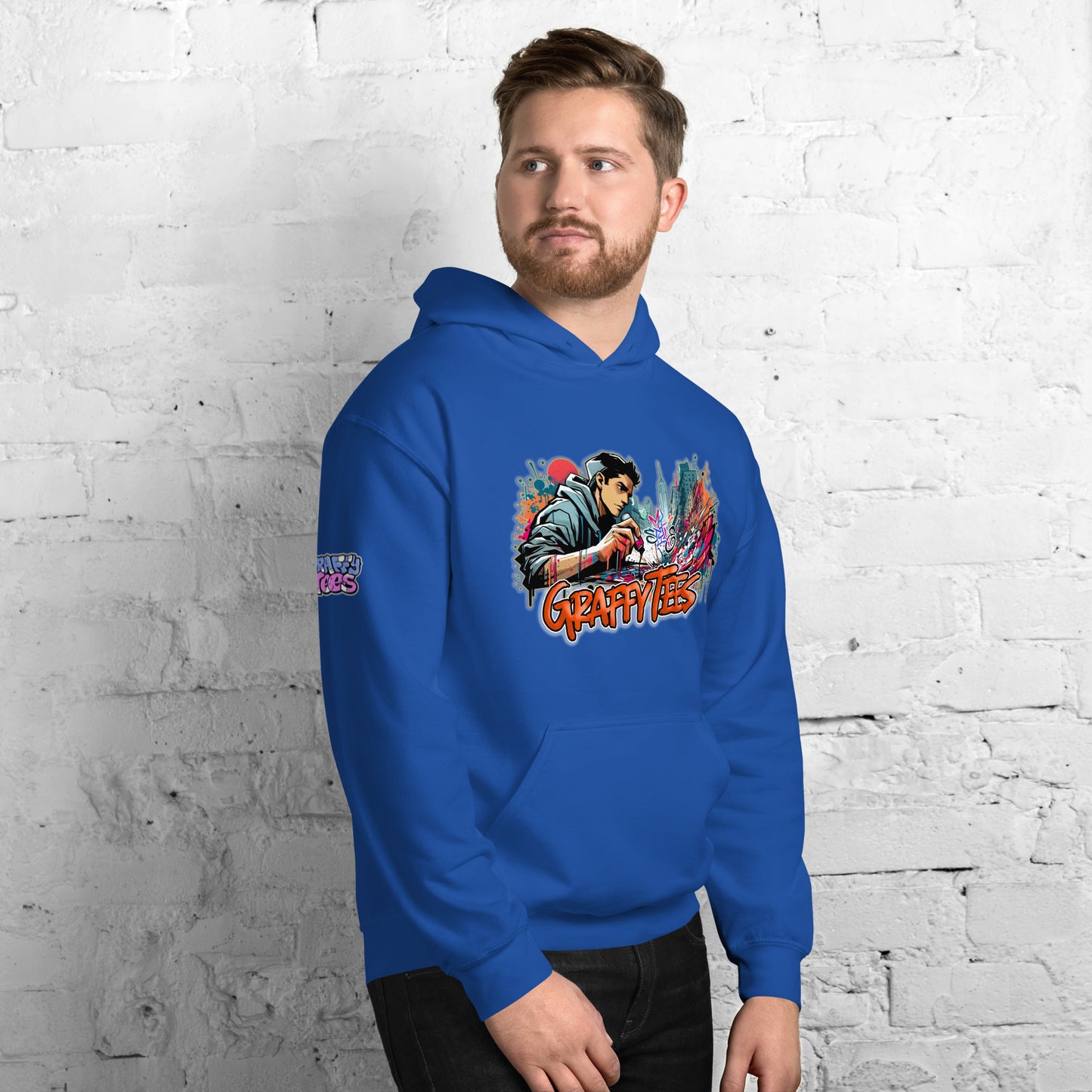 Graffytees Writer vandal with Pilot MarkerUnisex Hoodie