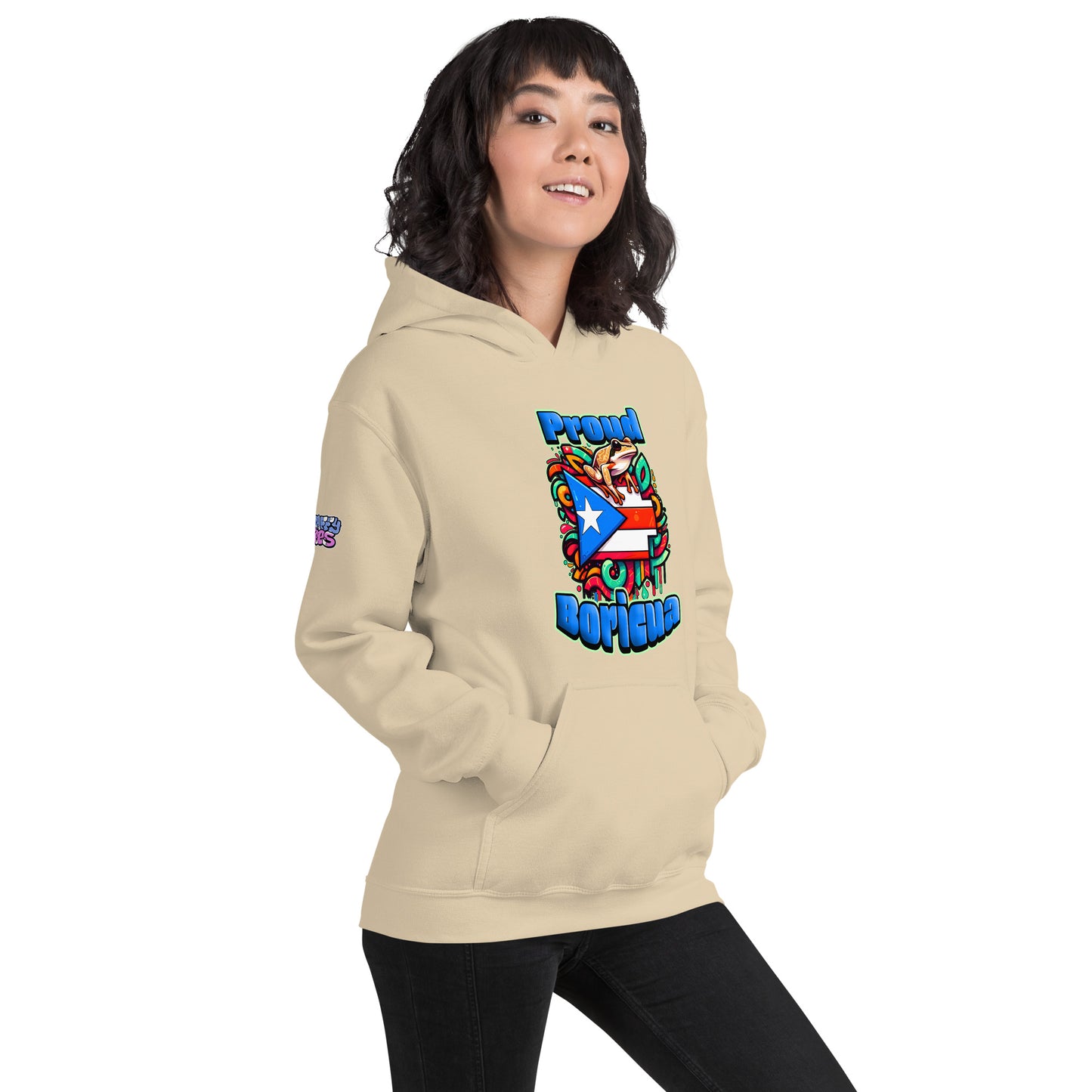 Graffytees Proud Boricua Unisex Hoodie