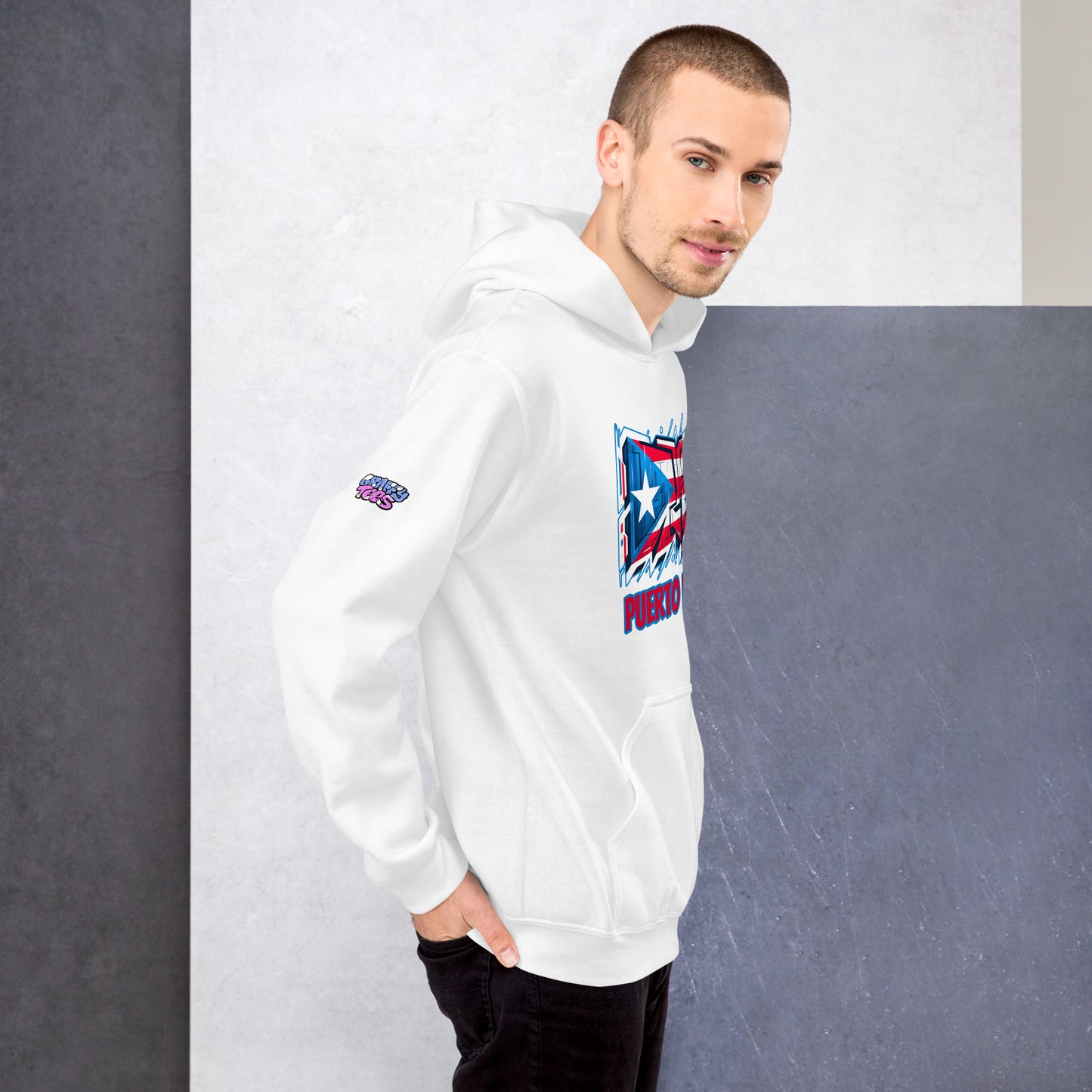 Graffytees Puerto Rico Graffiti flag Unisex Hoodie