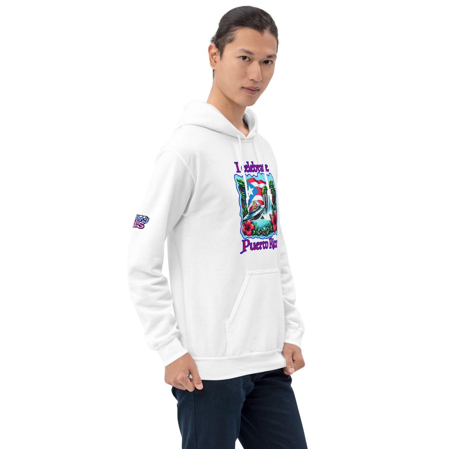 Graffytees I Celebrate Puerto Rico Unisex Hoodie