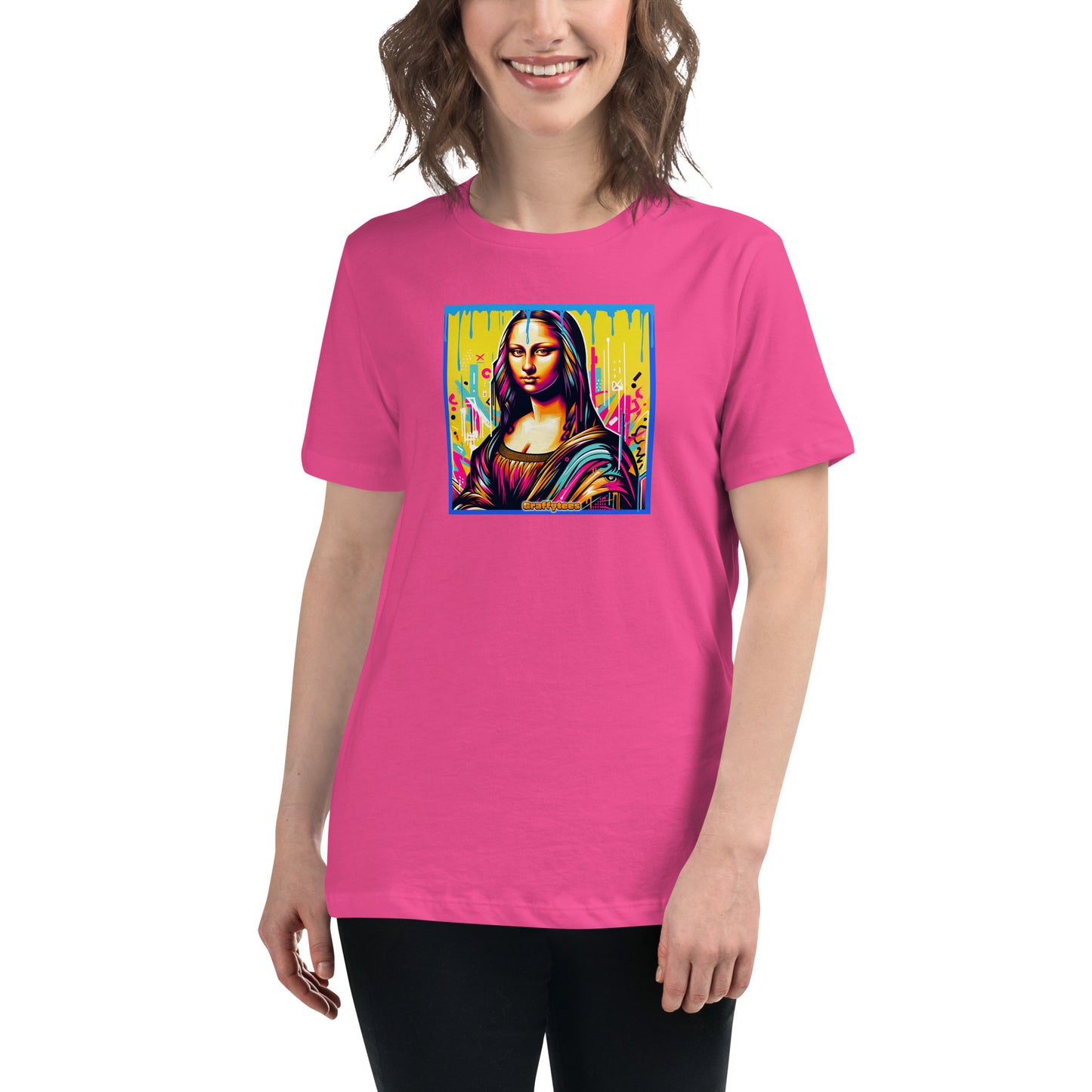 Graffytees Mona Lisette graffiti piece Women's Relaxed T-Shirt