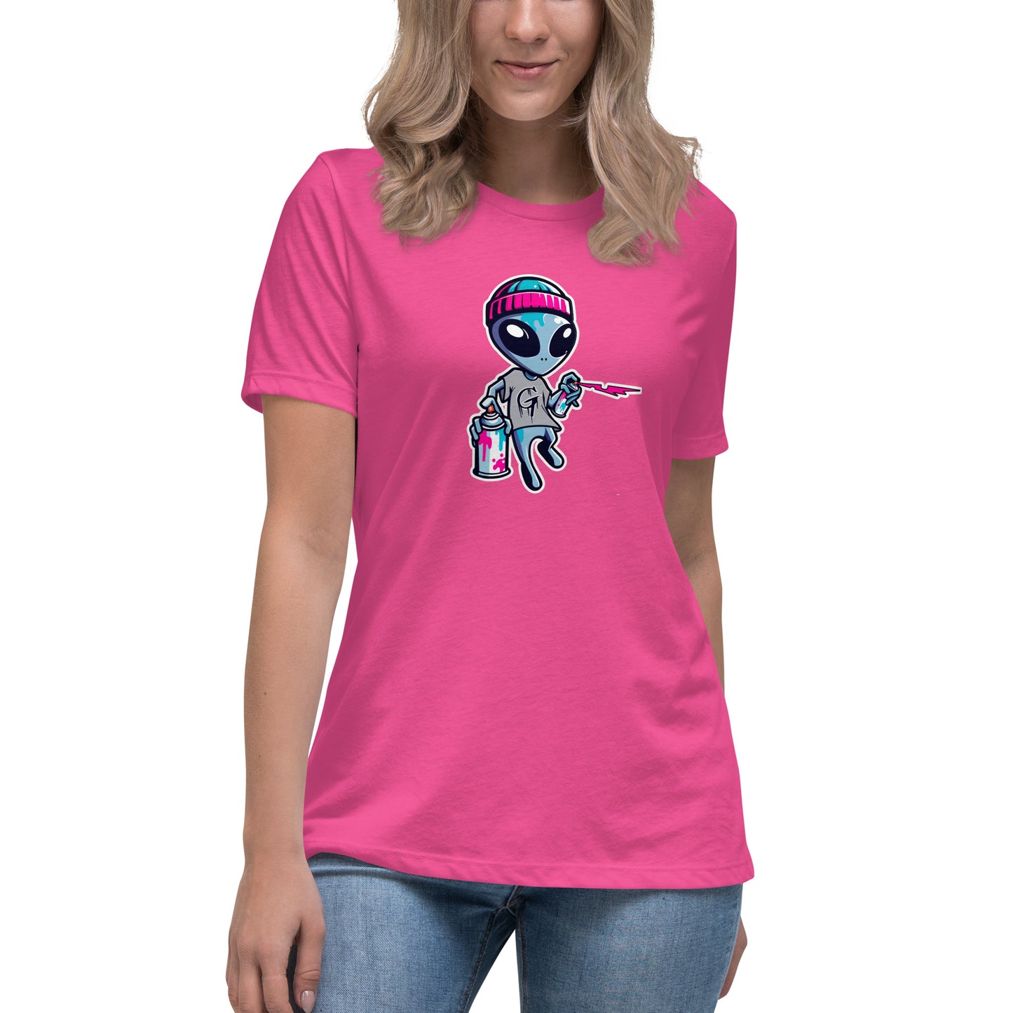 GraffyTees Artful Alienz Mascot Women's Relaxed T-Shirt
