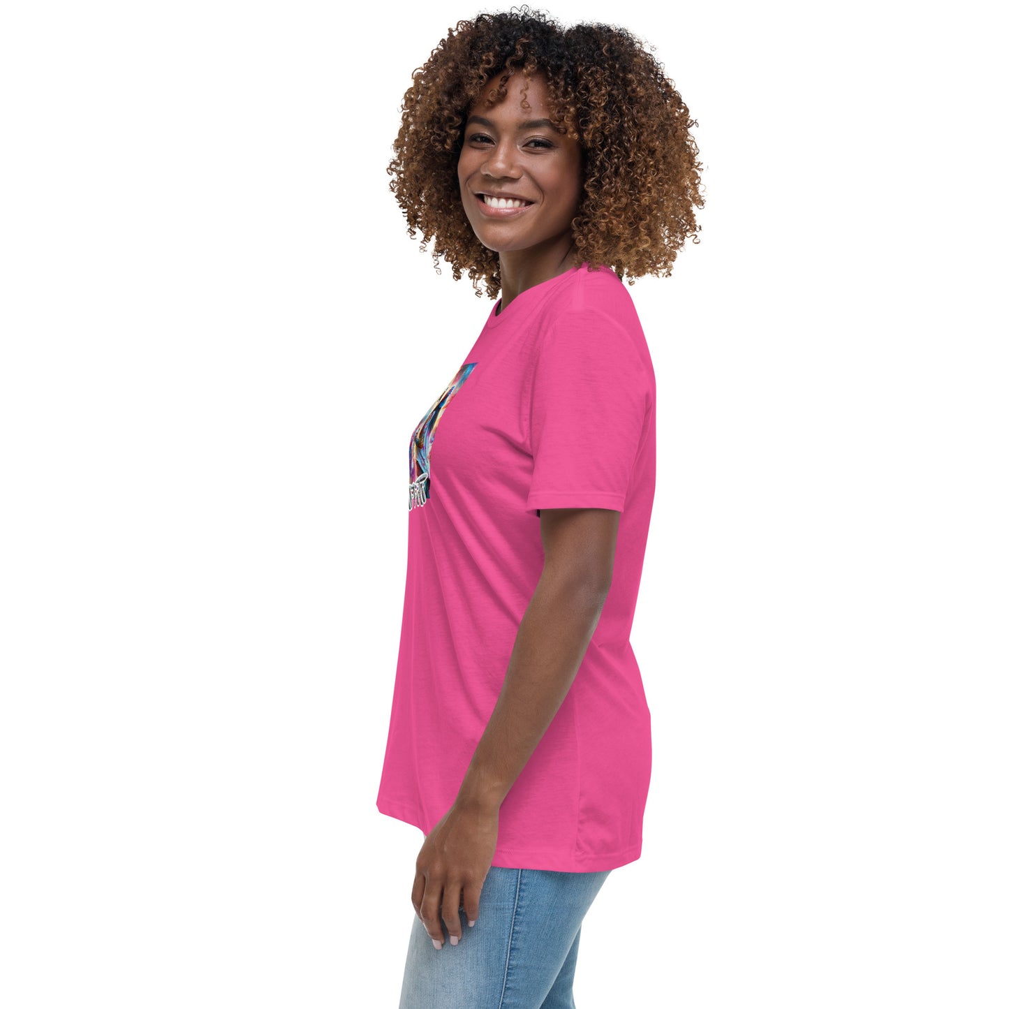 Graffytees Girl Artist graffiti Love message Women's Relaxed T-Shirt