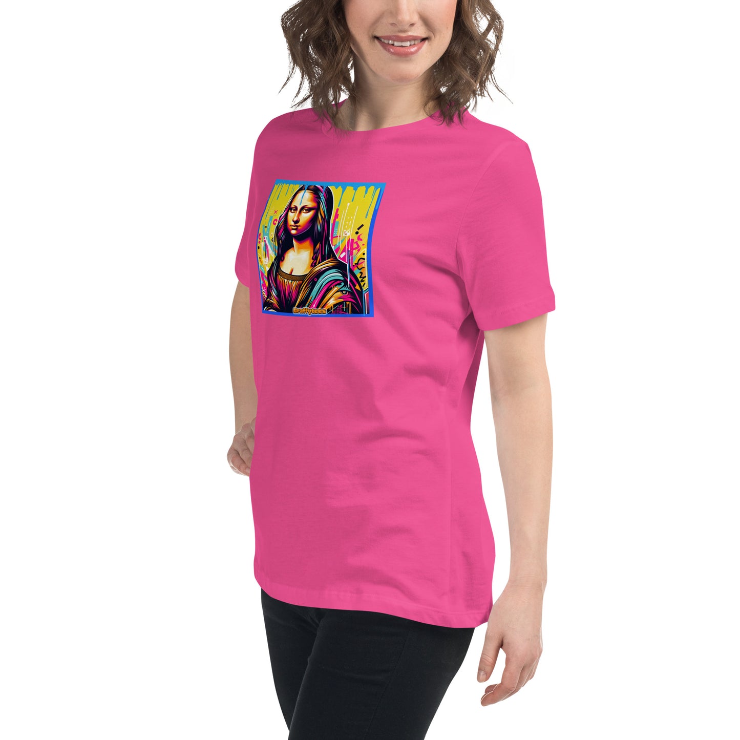 Graffytees Mona Lisette graffiti piece Women's Relaxed T-Shirt