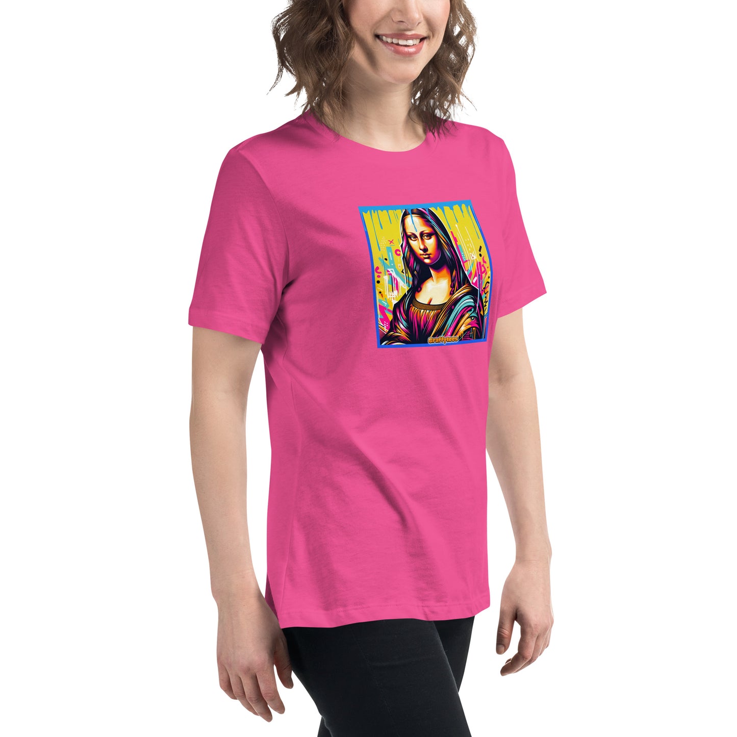 Graffytees Mona Lisette graffiti piece Women's Relaxed T-Shirt