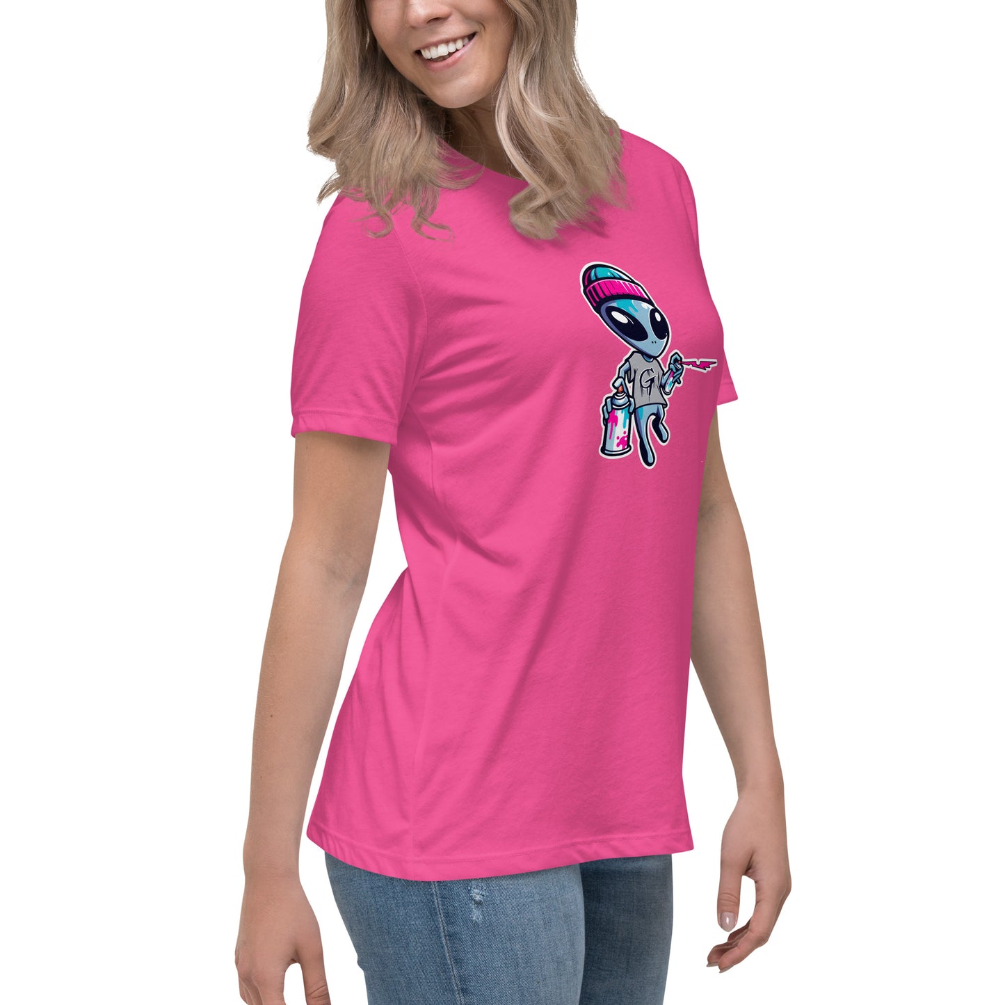 GraffyTees Artful Alienz Mascot Women's Relaxed T-Shirt
