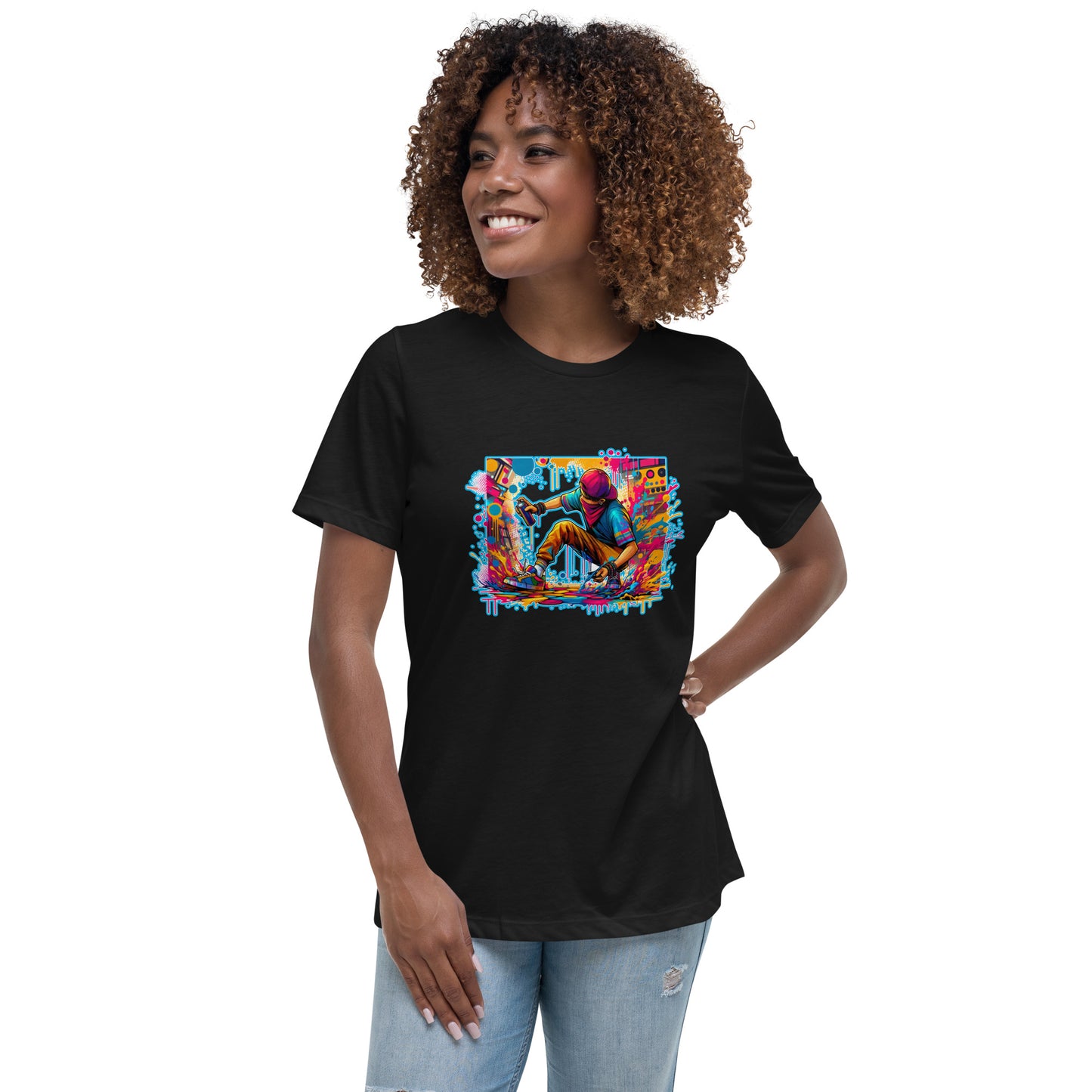 GraffyTees Vandal artist full Color Women's Relaxed T-Shirt