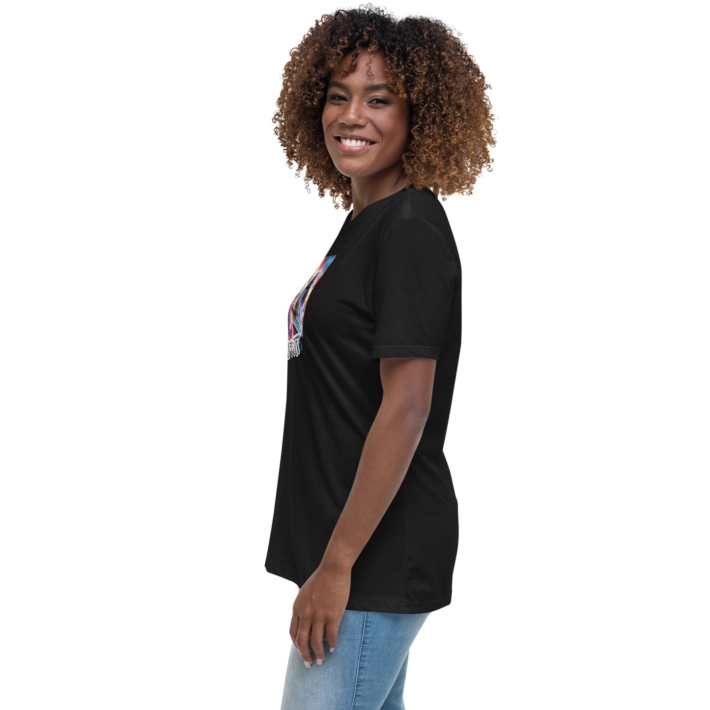 Graffytees Girl Artist graffiti Love message Women's Relaxed T-Shirt