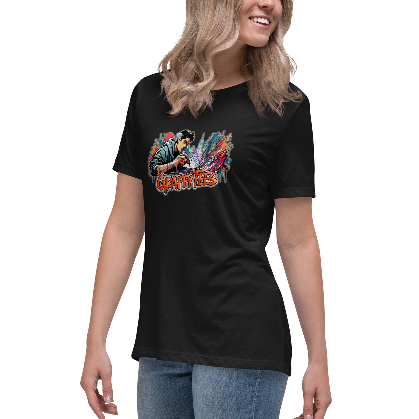 GraffyTees Writer Vandal with Pilot Marker Women's Relaxed T-Shirt
