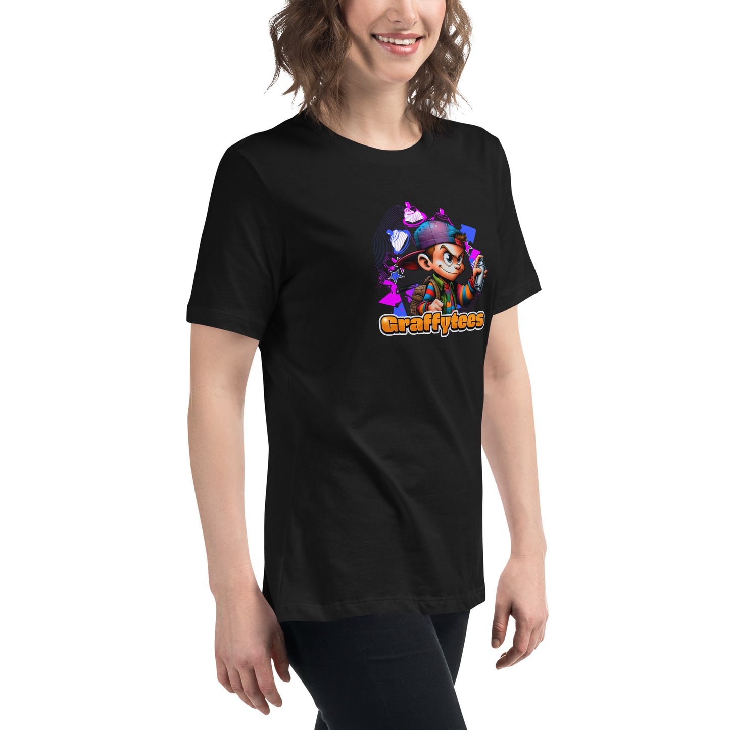 Graffytees Graffiti Vandal design Women's Relaxed T-Shirt