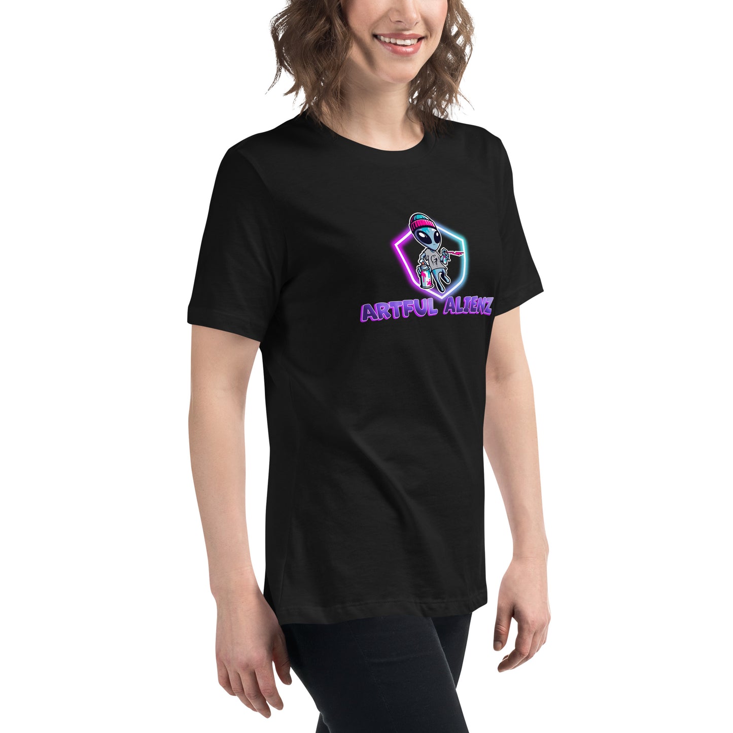 Artful Alienz logo Women's Relaxed T-Shirt