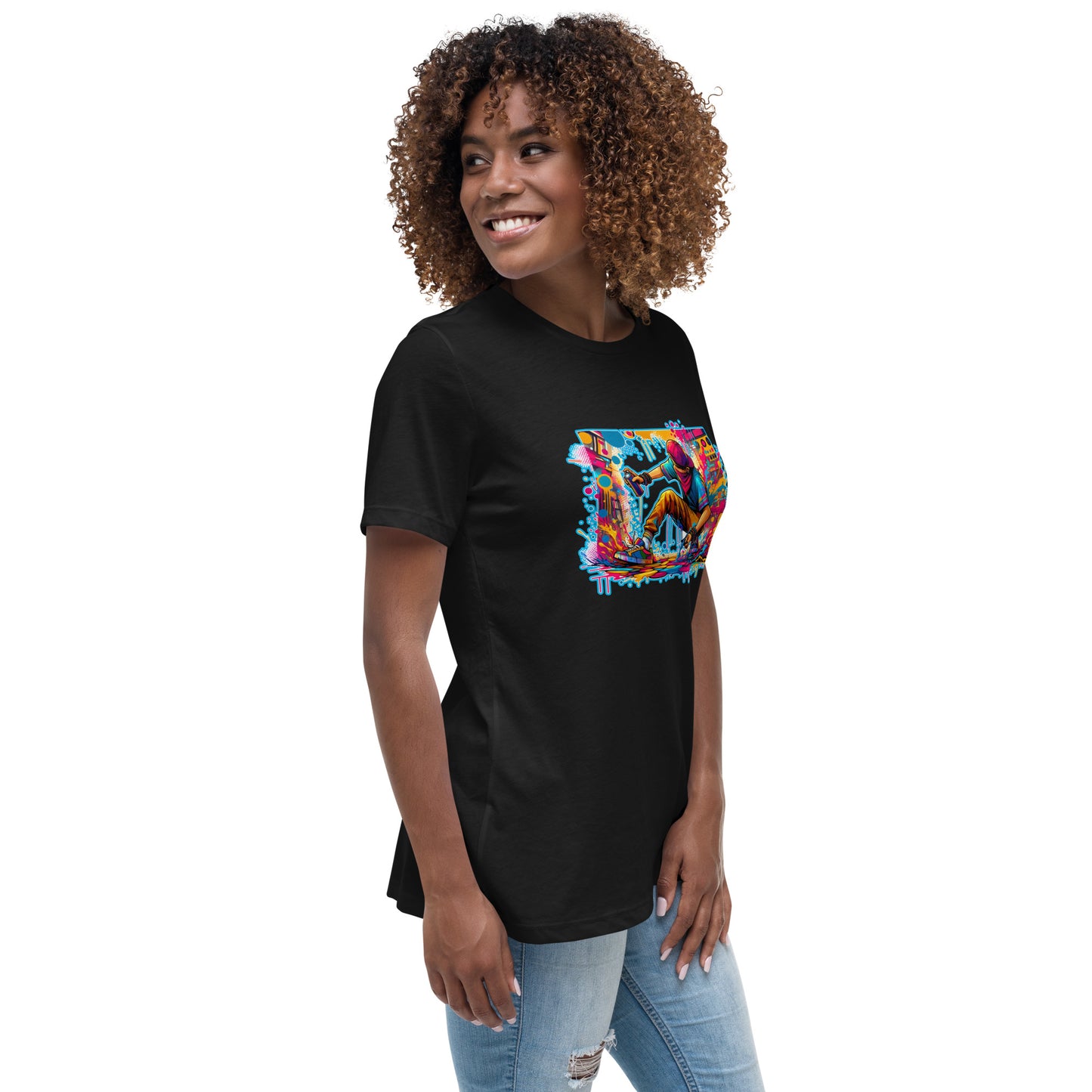 GraffyTees Vandal artist full Color Women's Relaxed T-Shirt