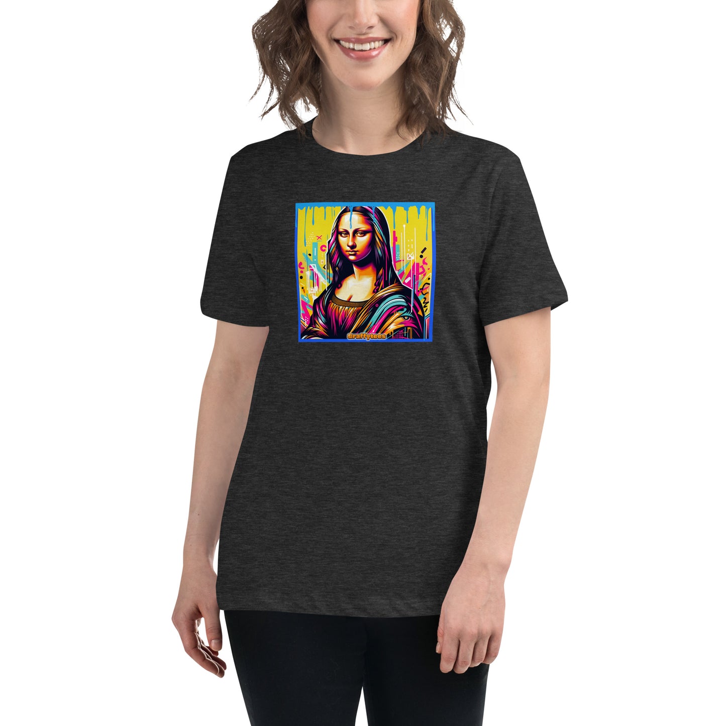 Graffytees Mona Lisette graffiti piece Women's Relaxed T-Shirt