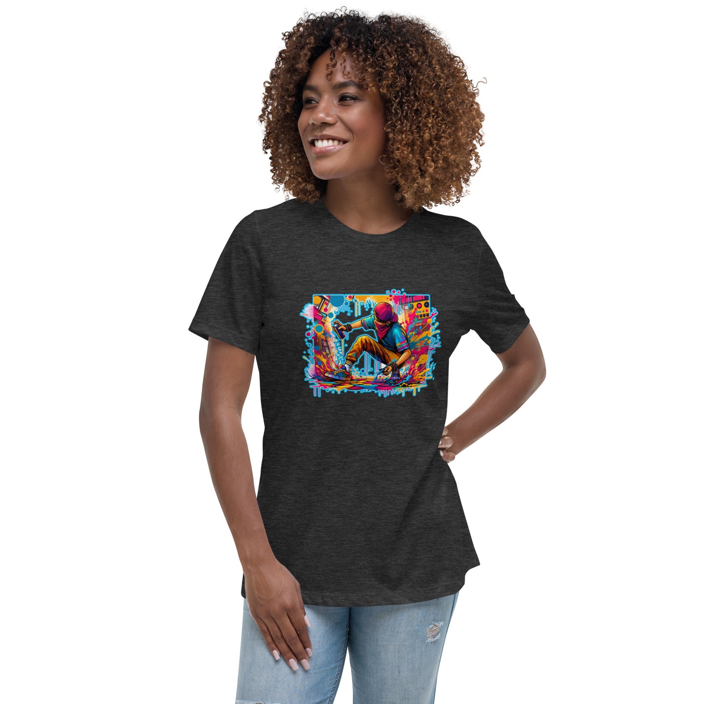 GraffyTees Vandal artist full Color Women's Relaxed T-Shirt