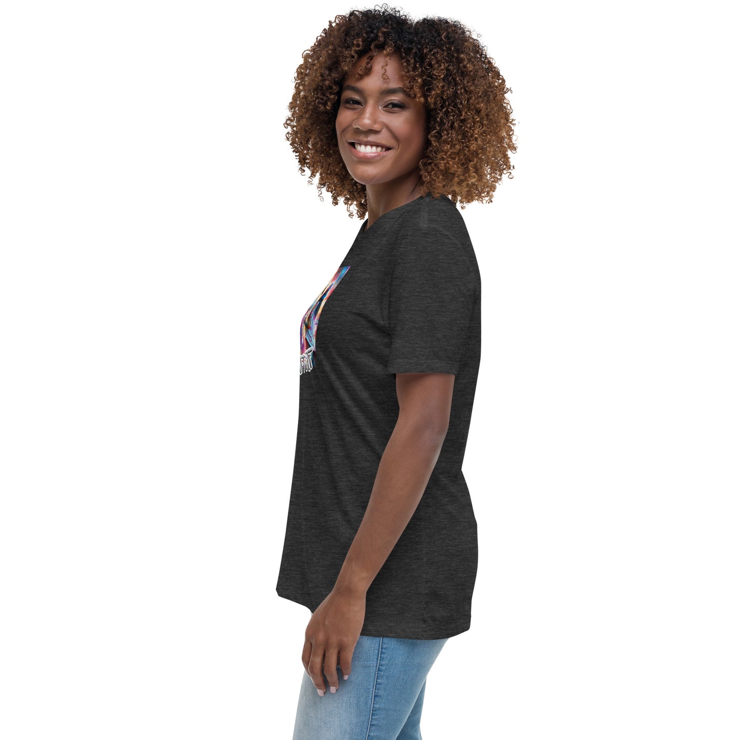 Graffytees Girl Artist graffiti Love message Women's Relaxed T-Shirt