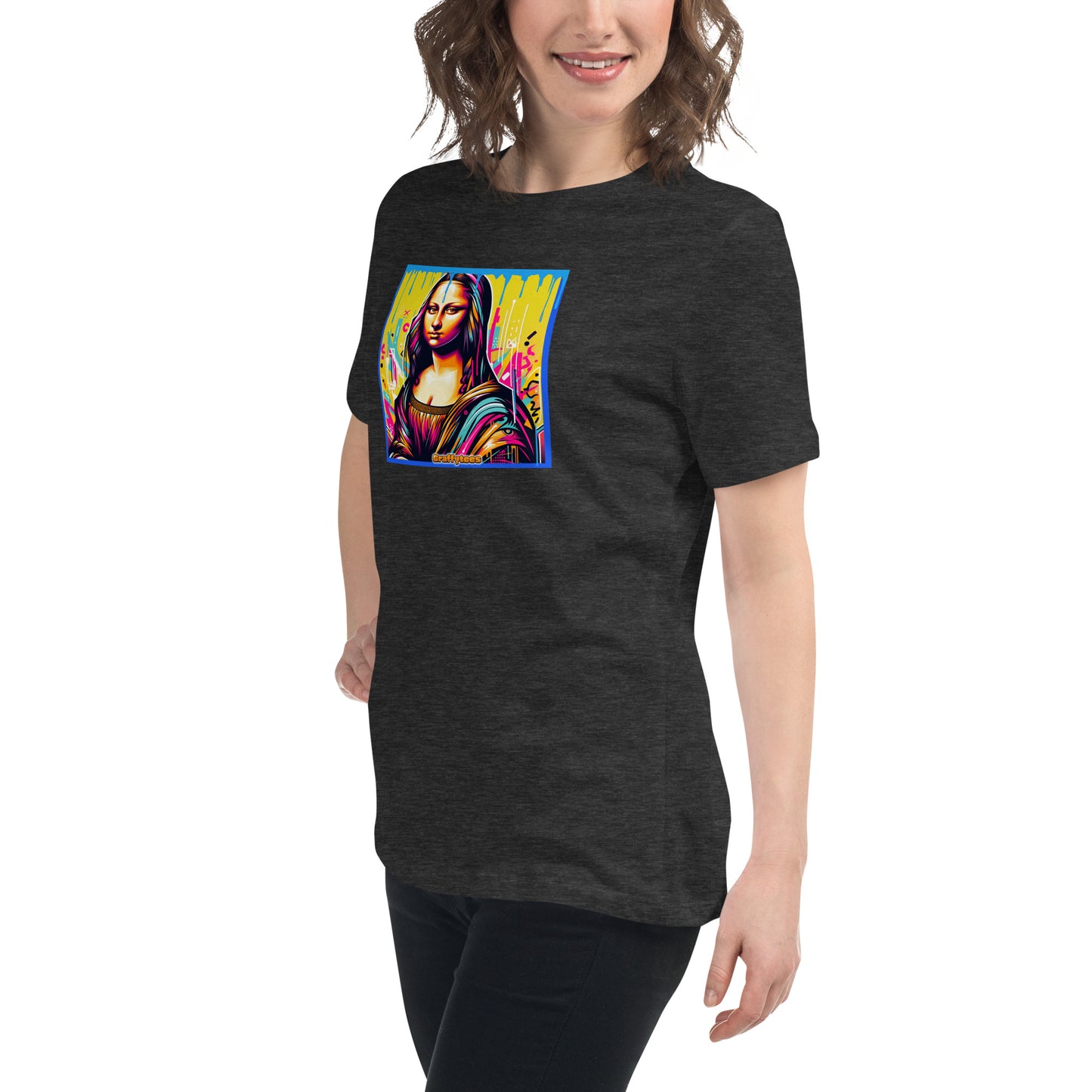 Graffytees Mona Lisette graffiti piece Women's Relaxed T-Shirt
