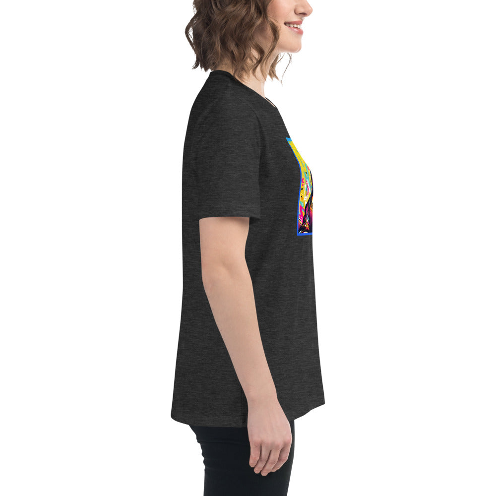 Graffytees Mona Lisette graffiti piece Women's Relaxed T-Shirt