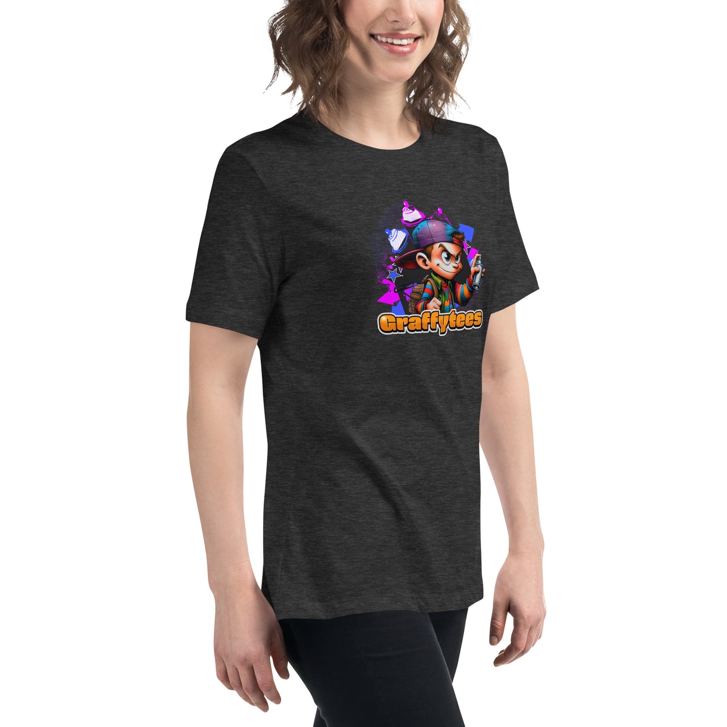 Graffytees Graffiti Vandal design Women's Relaxed T-Shirt