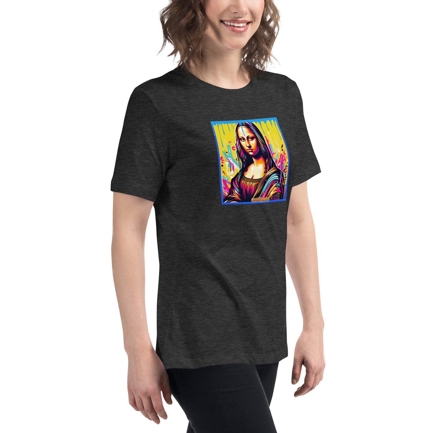 Graffytees Mona Lisette graffiti piece Women's Relaxed T-Shirt