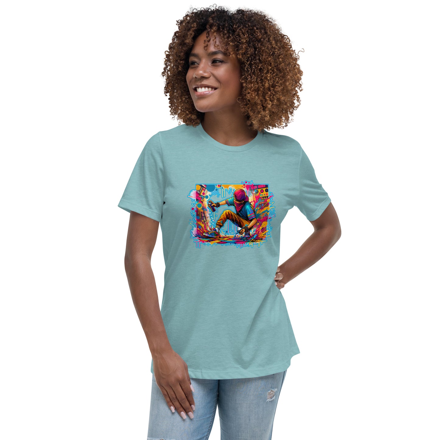 GraffyTees Vandal artist full Color Women's Relaxed T-Shirt