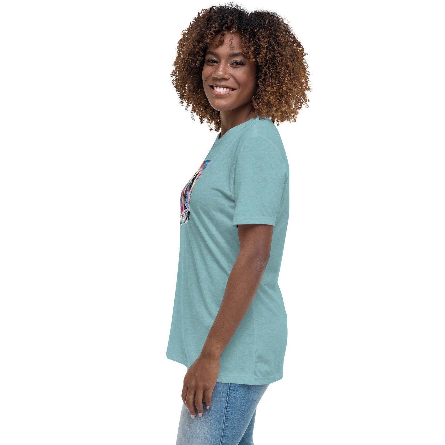 Graffytees Girl Artist graffiti Love message Women's Relaxed T-Shirt
